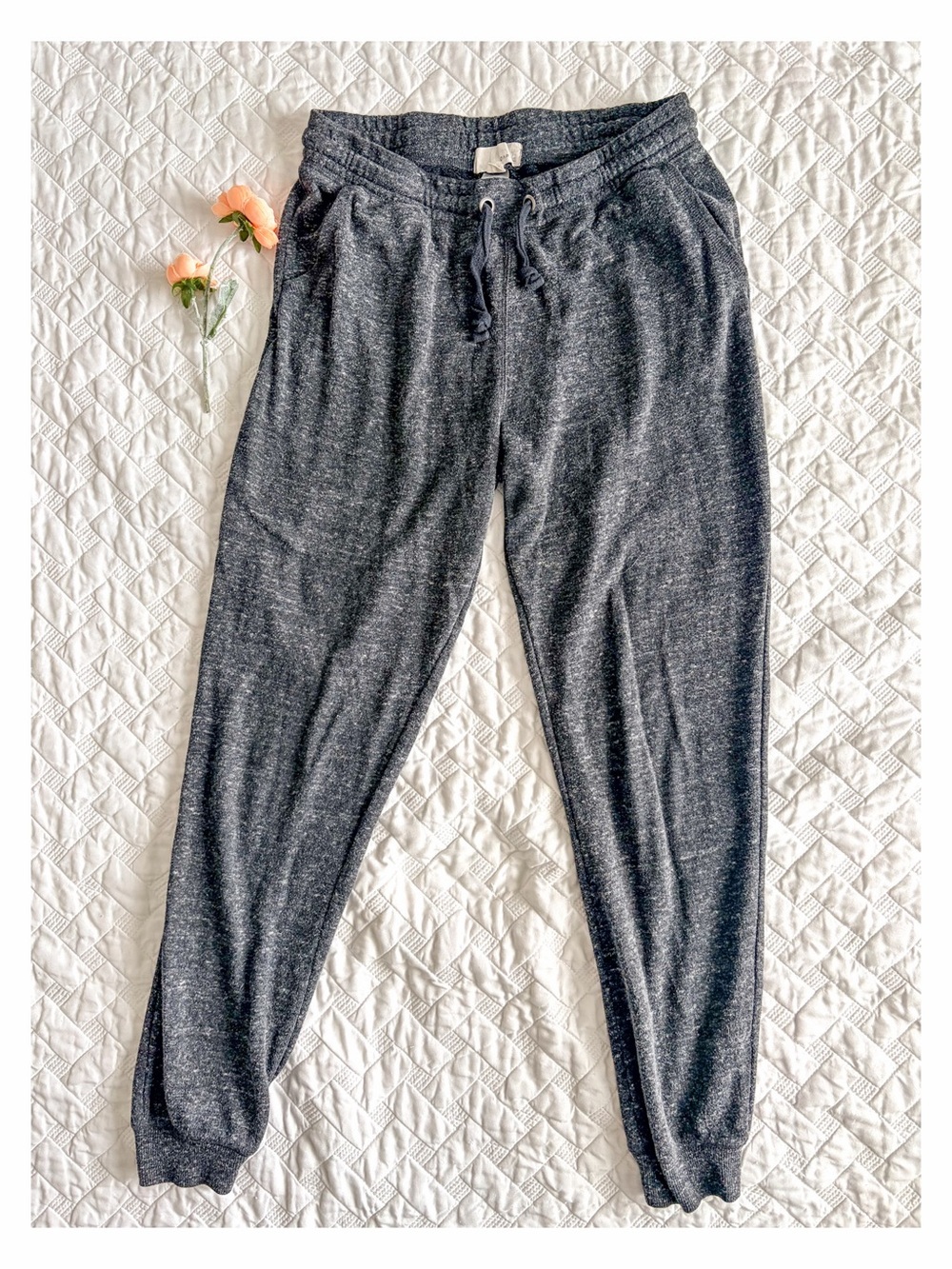 Garage Charcoal Gray Marled Jogger Sweatpants Size S
